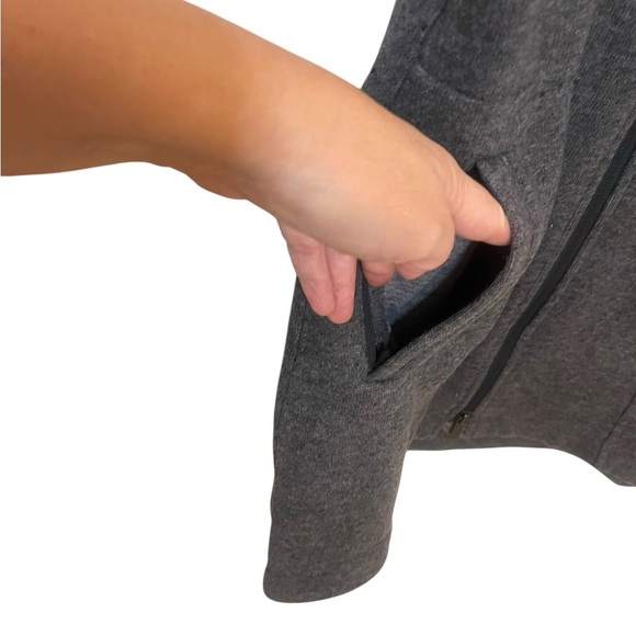 Toad & Co Arriva long vest wool blend gray zip front new with tags XS - Picture 4 of 12